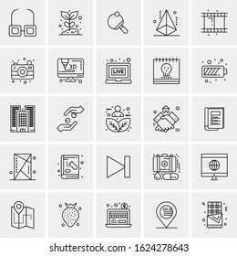 25 Universal Icons Vector illustration