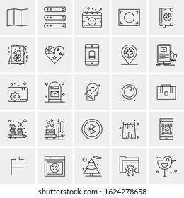 25 Universal Icons Vector illustration