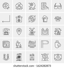 25 Universal Icons Vector illustration