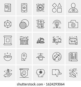 25 Universal Icons Vector illustration