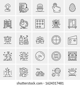 25 Universal Icons Vector illustration