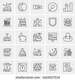 25 Universal Icons Vector illustration