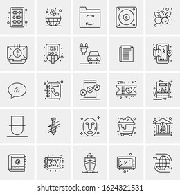 25 Universal Icons Vector illustration