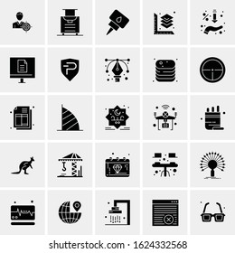25 Universal Icons Vector illustration