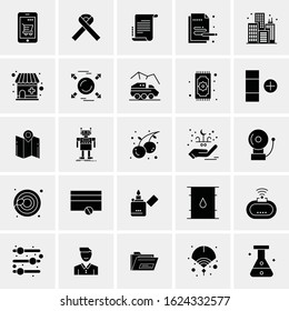 25 Universal Icons Vector illustration