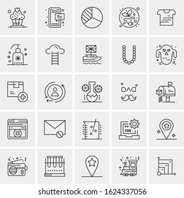 25 Universal Icons Vector illustration