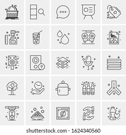 25 Universal Icons Vector illustration