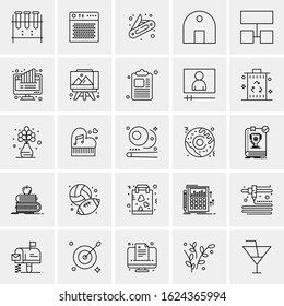 25 Universal Icons Vector illustration