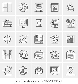 25 Universal Icons Vector illustration