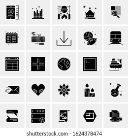 25 Universal Icons Vector illustration