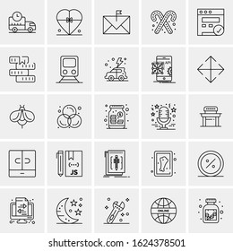 25 Universal Icons Vector illustration