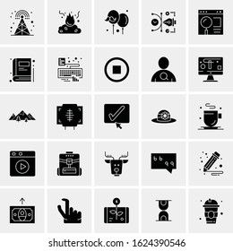 25 Universal Icons Vector illustration