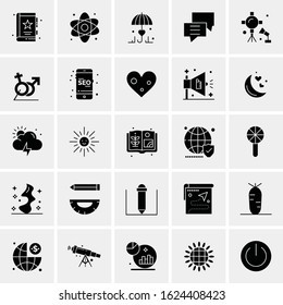 25 Universal Icons Vector illustration