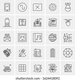 25 Universal Icons Vector illustration