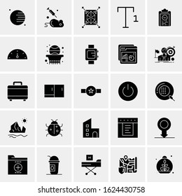 25 Universal Icons Vector illustration. Creative Icon Illustration to use in web and Mobile Related project.