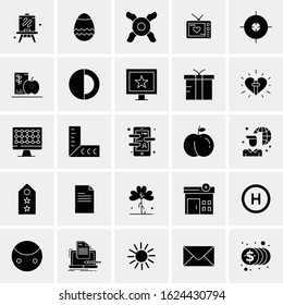 25 Universal Icons Vector illustration Creative Beauitful Icon Illustration to use in Print and Web Related project.