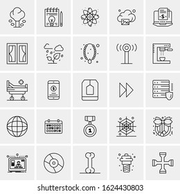 25 Universal Icons Vector illustration. Creative Icon Illustration to use in web and Mobile Related project.