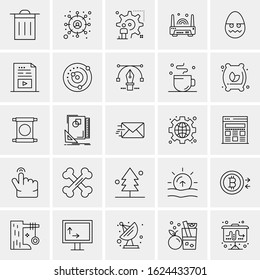 25 Universal Icons Vector illustration. Creative Icon Illustration to use in web and Mobile Related project.