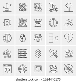 25 Universal Icons Vector illustration. Creative Icon Illustration to use in web and Mobile Related project.