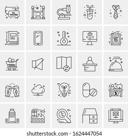 25 Universal Icons Vector illustration. Creative Icon Illustration to use in web and Mobile Related project.