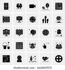 25 Universal Icons Vector illustration. Creative Icon Illustration to use in web and Mobile Related project.