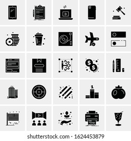 25 Universal Icons Vector illustration. Creative Beauitful Icon Illustration to use in Print and Web Related project.
