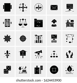 25 Universal Icons Vector illustration. Creative Icon Illustration to use in web and Mobile Related project.