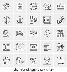 25 Universal Icons Vector illustration. Creative Beauitful Icon Illustration to use in Print and Web Related project.