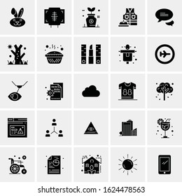 25 Universal Icons Vector illustration. Creative Beauitful Icon Illustration to use in Print and Web Related project.
