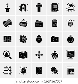 25 Universal Icons Vector illustration