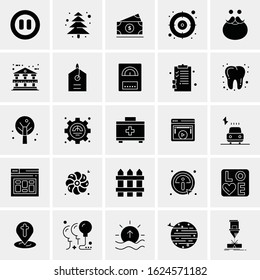 25 Universal Icons Vector illustration