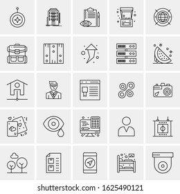 25 Universal Icons Vector illustration