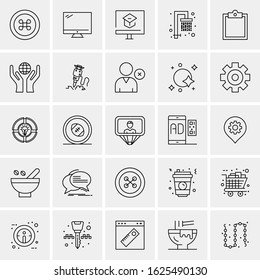 25 Universal Icons Vector illustration