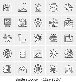 25 Universal Icons Vector illustration