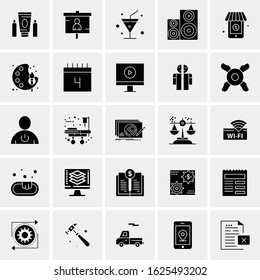25 Universal Icons Vector illustration