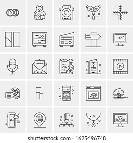 25 Universal Icons Vector illustration