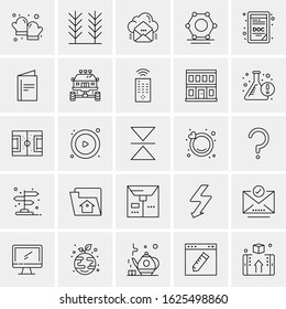 25 Universal Icons Vector illustration