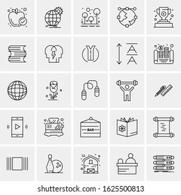 25 Universal Icons Vector illustration