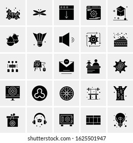 25 Universal Icons Vector illustration