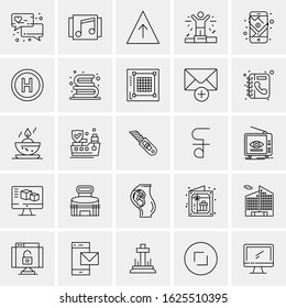 25 Universal Icons Vector illustration