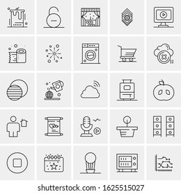 25 Universal Icons Vector illustration