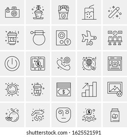 25 Universal Icons Vector illustration