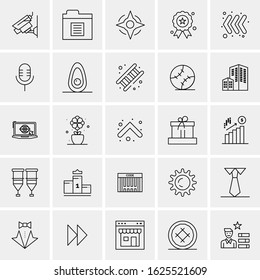 25 Universal Icons Vector illustration