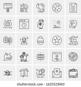 25 Universal Icons Vector illustration