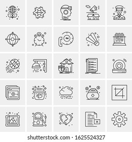 25 Universal Icons Vector illustration