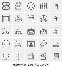 25 Universal Icons Vector illustration