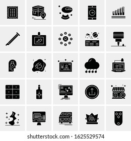 25 Universal Icons Vector illustration