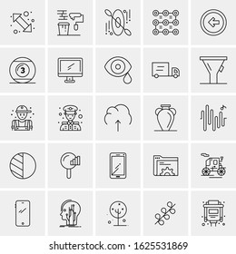 25 Universal Icons Vector illustration