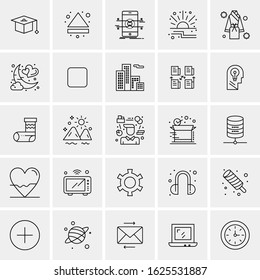 25 Universal Icons Vector illustration
