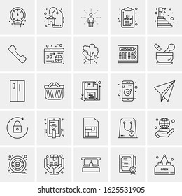 25 Universal Icons Vector illustration